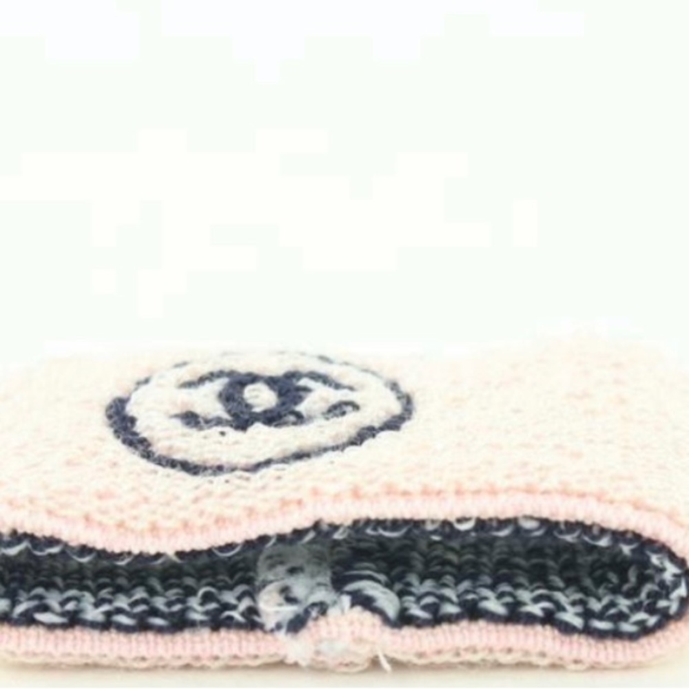 Chanel Pink X Black Gym Wristband Sweatband - Picture 5 of 5